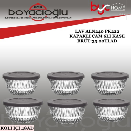 LAV ALN240 PK222 KAPAKLI CAM 6LI KASE LAV ALN240 PK222 KAPAKLI CAM 6LI KASE