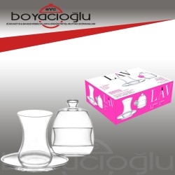 LAV-BASAKS1 BAŞAK ŞEKERLİKLİ ÇAY SETİ