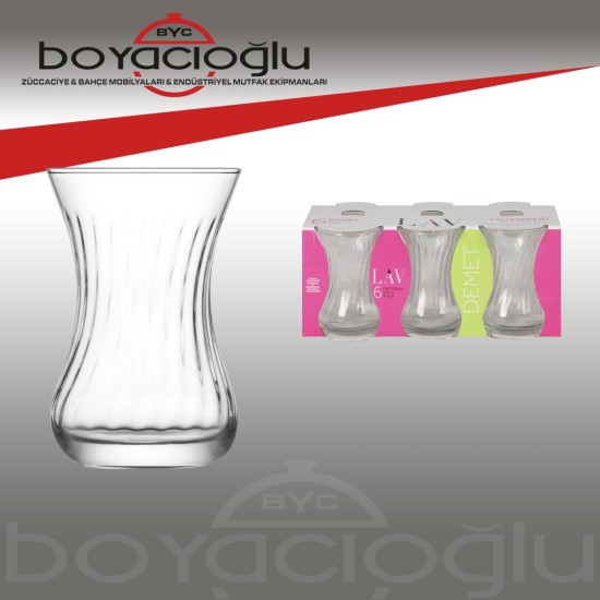 LAV-DMT303 OPTE DEMET OPTİKLİ ÇAY BARDAK LAV-DMT303 OPTE DEMET OPTİKLİ ÇAY BARDAK