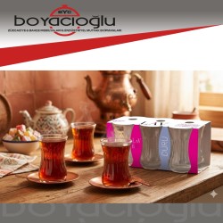 LAV-DUR306OPTE DURU OPTİKLİ ÇAY BARDAK 6LI