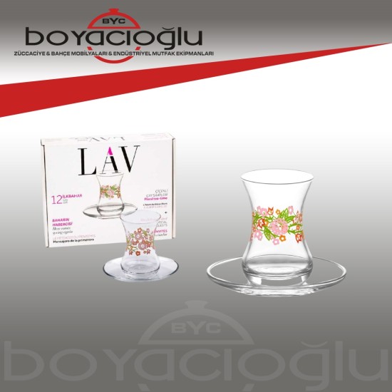 LAV-İLKBAHAR S1 DESENLİ ÇAY SETİ