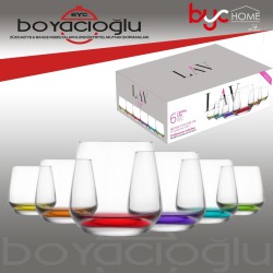 LAV-LAL361 PT068FC LAL RENKLİ VİSKİ BARDAK