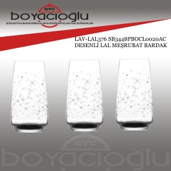 LAV-LAL376 SB3448PBOCL0020AC DESENLİ LAL MEŞRUBAT BARDAK