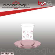 LAV-LOVELY DESENLİ ÇAY SETİ