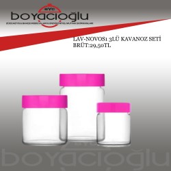 LAV-NOVOS1 3LÜ KAVANOZ SETİ