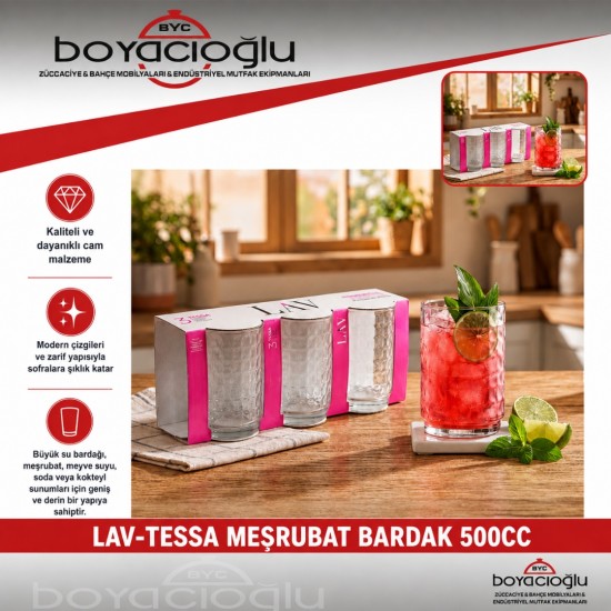 LAV-TESSA MEŞRUBAT BARDAK 500CC