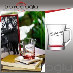 LAV-ZPL404 SB2105PT067MZ ATATATÜRKLÜ CAM KUPA BARDAK
