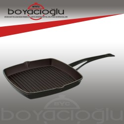 LAVA DÖKÜM 26X26 METAL SAPLI TAVA