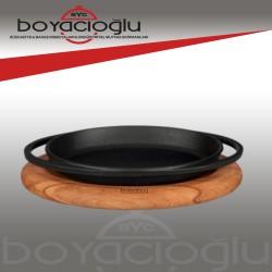 LAVA DÖKÜM OVAL TAVA 21X14 ALTLIKLI