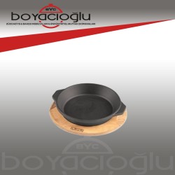 LAVA DÖKÜM 16CM YUVARLAK SERVİS TABAĞI 