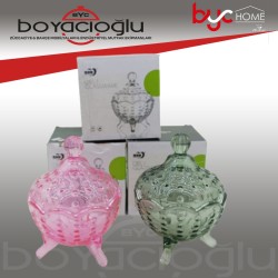 LVN-26574 RENKLİ KRİSTAL CAM ŞEKERLİK