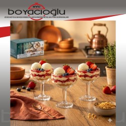 LAVİN LVN-53617 FLORİDA CAM DONDURMALIK 3LÜ