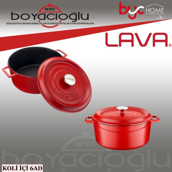 LAVA DÖKÜM YUVARLAK TENCERE 28CM