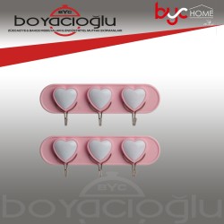 MELODY M-074 3LÜ DUVAR YAPIŞKAN ASKI 2LİPK