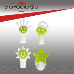 MELODY M-423 GÜLENYÜZ YAPIŞKAN ASKI 4LÜ