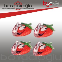 MELODY M-425 ÇİLEK YAPIŞKAN ASKI 4LÜ