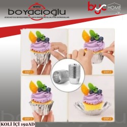 MODGER MP-394 GÜMÜŞ MUFFİN KEK KAPSÜLÜ 12Lİ