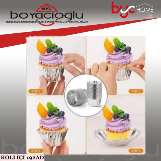 MODGER MP-394 GÜMÜŞ MUFFİN KEK KAPSÜLÜ 12Lİ