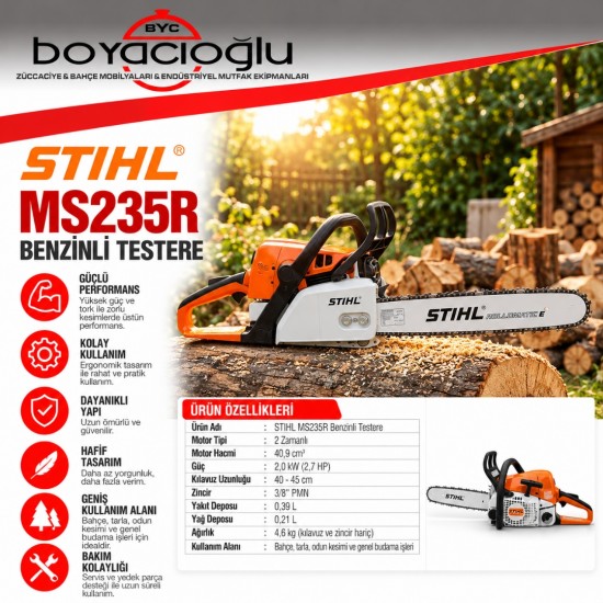 STIHL MS235R BENZİNLİ TESTERE