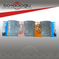 MUG LORET KULPLU CAM BARDAK