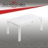 MEVSİM 90X150 RATTAN MASA CAMSIZ -BEYAZ