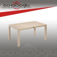 MEVSİM 90X150 RATTAN MASA CAMSIZ -KAPİÇİNO