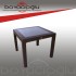 MEVSİM 90X90 RATTAN MASA CAMLI-KAHVE