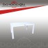 MEVSİM 90X150 RATTAN MASA CAMLI -BEYAZ