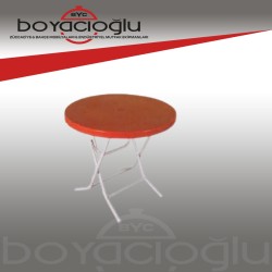 MEVSİM 80 YUVARLAK ORJİNAL KMA MASA TURUNCU