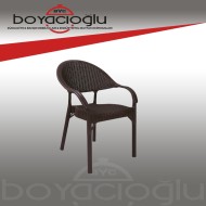 MEVSİM BAMBU RATTAN KOLTUK-KAHVE