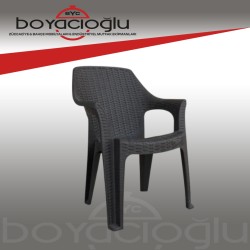 MEVSİM POLO RATTAN KOLTUK-KAHVE