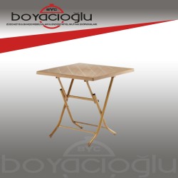 MEVSİM 80X80 KMA MASA.-TEAK
