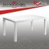 MEVSİM RATTAN MASA CAMSIZ 70X100-BEYAZ