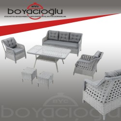 MAYSTRO HELSİNKİ RATTAN OTURMA TAKIMI 3LÜ