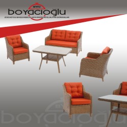 MAYSTRO HELSİNKİ RATTAN OTURMA TAKIMI 2Lİ