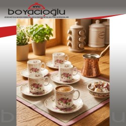 ACAR NG-09248 MAISE ROSELLA 6LI KAHVE FİNCAN TK