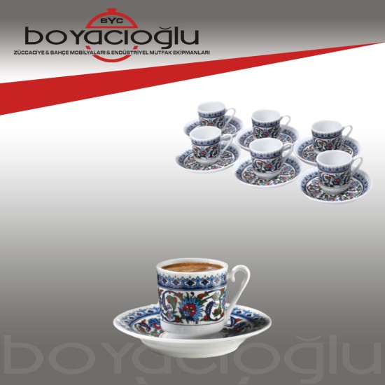 NHR35827 TOPKAPI 6LI KAHVE FİNCAN TK. NHR35827 TOPKAPI 6LI KAHVE FİNCAN TK.