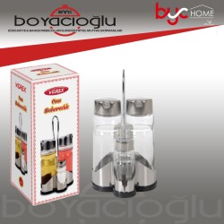 VİDREX NK6116 CAM YAGLIK SIRKELIK TUZLUK BIBERLIK SET