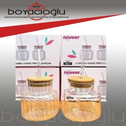 NOVEER NOR-2019 İKİLİ CAM PİPETLİ BARDAK