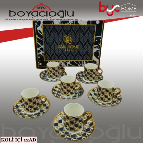 PAK-2301 LÜX PORS 6LI KAHVE FİNCAN TK PAK-2301 LÜX PORS 6LI KAHVE FİNCAN TK