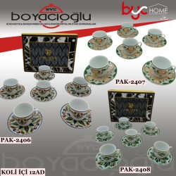 PAK-2406 PORS 6LI KAHVE FİNCAN TK