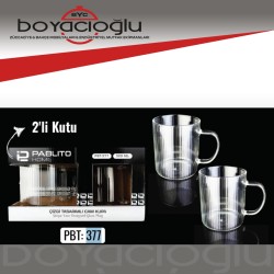 PBT-377 BOROSİKLAT BYK KUPA BARDAK 2Lİ