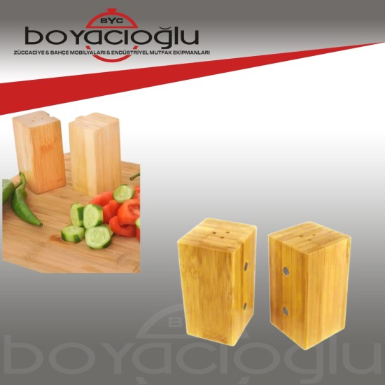 PBT-430 BAMBU TUZLUK BİBERLİK 2Lİ