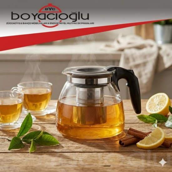 PBT-846 SÜZGEÇLİ CAM DEMLİK 1500ML