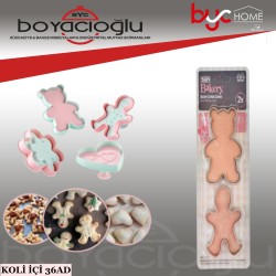 SUN PD-3117 2Lİ BASMALI KURABİYE KALIBI