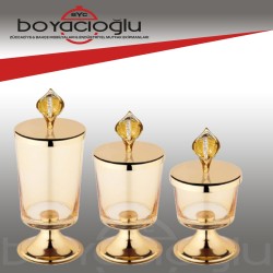 PLMY-18104 LALE İSTEME KAVANOZ 3LÜ