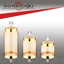 PLMY-18234 ELEGANS İSTEME KAVANOZ 3LÜ