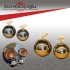 PALMİYE DEKORATİF METAL KÜRE 2Lİ