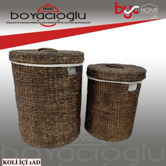 PANALI PNL-BWH-23CF HASIR KİRLİ ÇMŞ SEPET 2Lİ YUV.
