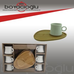 PAÇİ AHS-700484 DAMLA BAMBULU 6LI KAHVE FİNCAN TK. 